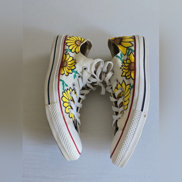 Converse Chuck Taylor All Star Custim Sunflowers M7652 Men's 8 WM 10 Sneakers - Picture 4 of 11